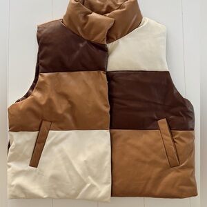 Anthropologie leather vest!